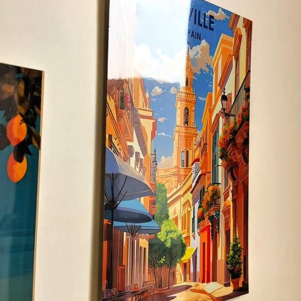 Metal poster cartoon artwork